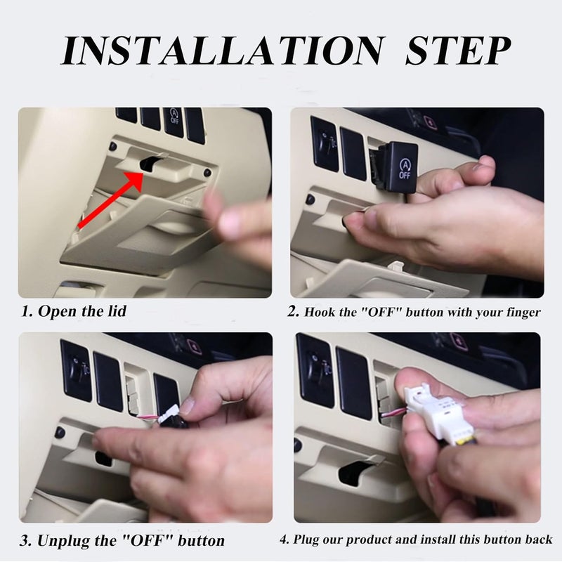 Tectary Auto Start Stop Eliminator/Delete/Disabler/Canceller Compatible for Toyota Highlander 2015-2019, Autostop Engine A-Off System Cancel Device Cable Harness - Image 5